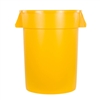 Continental Huskee 44 Gallon Round Receptacle, Yellow