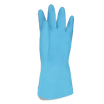Blue Latex Flock Lined Glove, 18mil 12pk