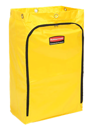 Rubbermaid 24 Gallon Janitor Cart Replacement Bag, Yellow