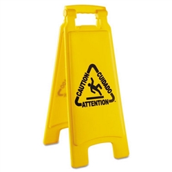 Caution Sign Multilingual Yellow