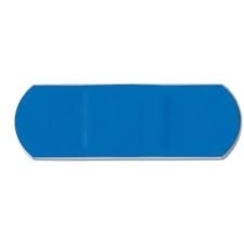 Metal Detectable Hi-Vis Blue 1x3 Strip Bandage 50/bx