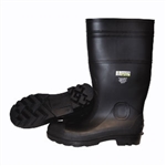 PVC Steel-Toed Boots, Black