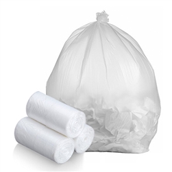 PolyTech Trash High-Density Bags 30x37 (20-30 gallon) .12MIC  NATURAL 500/BX