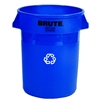 Rubbermaid Commercial Brute 44 Gallon Recycling Container, Blue