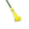 Rubbermaid Commercial Gripper Clamp Style Mop Handle 60" Green Handle/Yellow Plastic Head