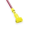 Rubbermaid Commercial Gripper Clamp Style Mop Handle 60" Red Handle/Yellow Plastic Head